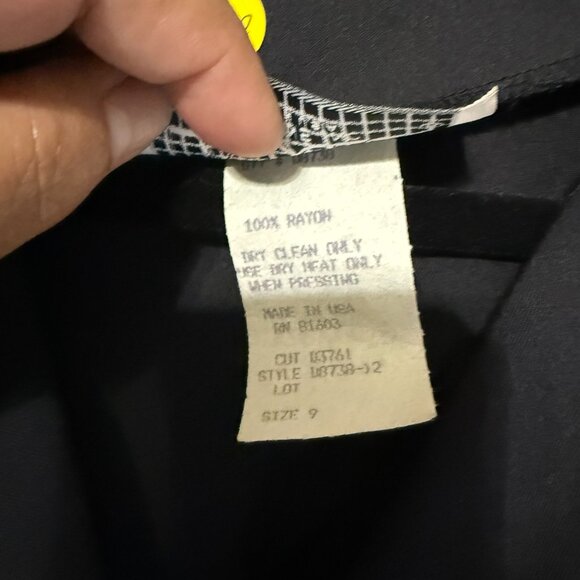 LA Belle Fashions Inc. Women's Wrap Dress – Black, Size 9 - Picture 10 of 10